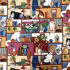 Robert Kaufman Co. EK-1458 Cotton Quilting Fabric Cats